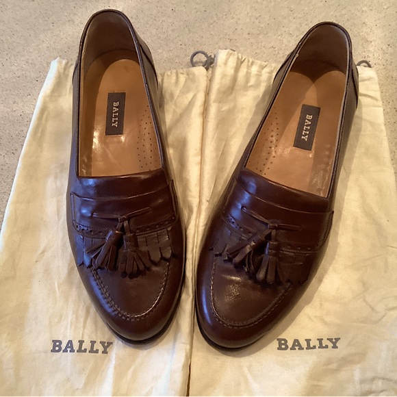 Bally Other - Bally Mens Tassel Loafers Brown size 10D